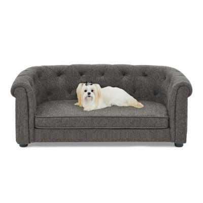 Pet Sofa With Arc-shaped Backrest And Armrests
