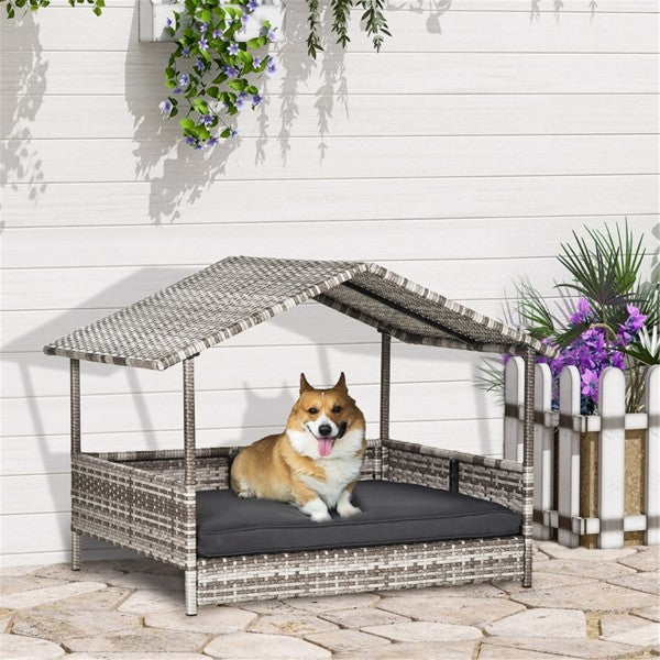 Dog Bed, Rattan Pet Sofa