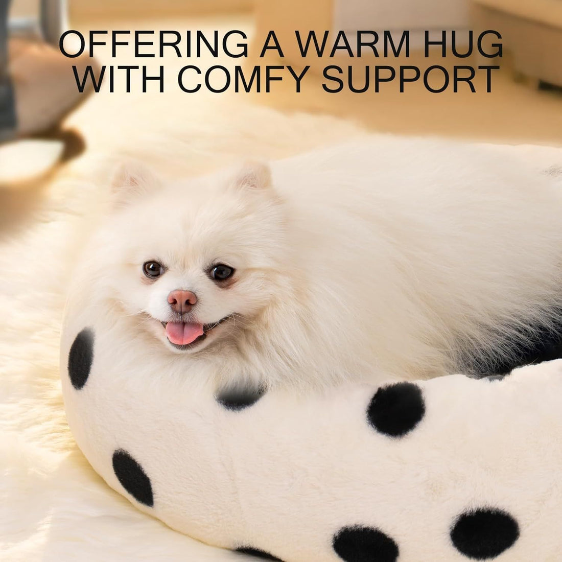 MEWOOFUN Donut Cat Bed For Indoor Cats