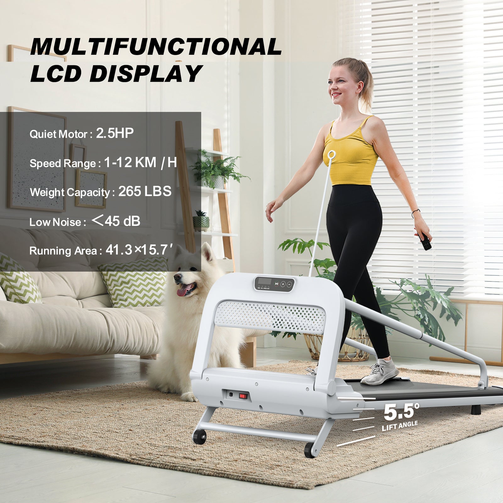 Mindrunning購入ページ New Quiet Smart Pet Treadmill, Adjustable Speed, Perfect For Small