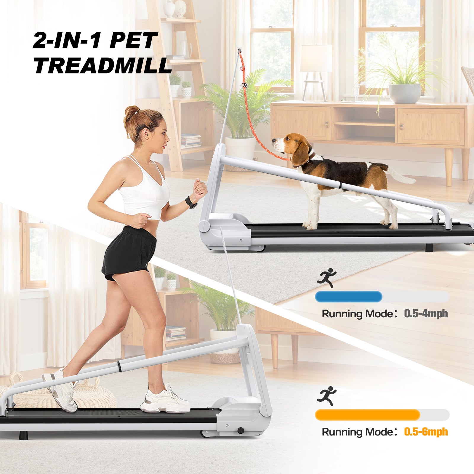 New Quiet Smart Pet Treadmill, Adjustable Speed, Perfect For Small Medium Dogs
