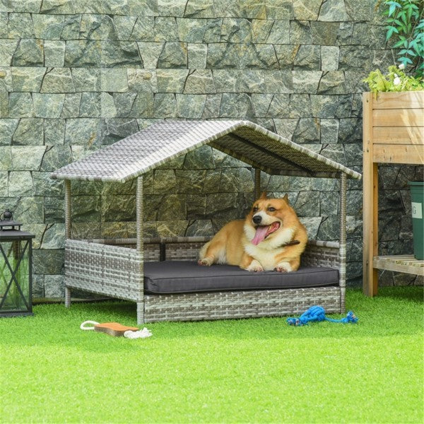 Dog Bed, Rattan Pet Sofa