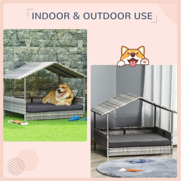 Dog Bed, Rattan Pet Sofa