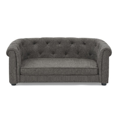 Pet Sofa With Arc-shaped Backrest And Armrests