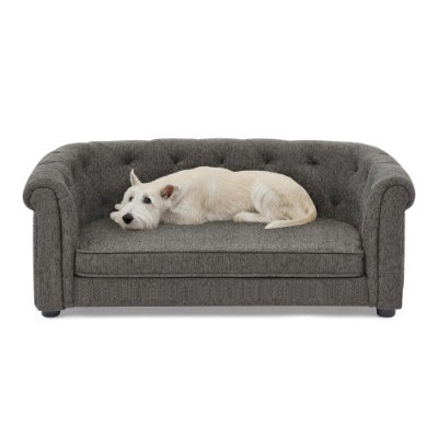 Pet Sofa With Arc-shaped Backrest And Armrests