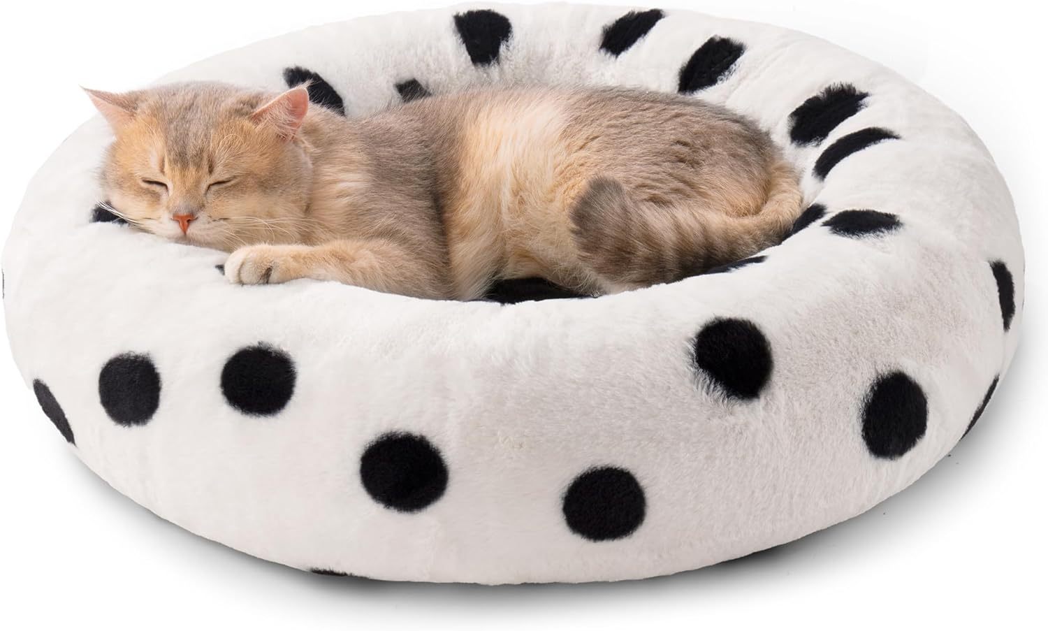 MEWOOFUN Donut Cat Bed For Indoor Cats
