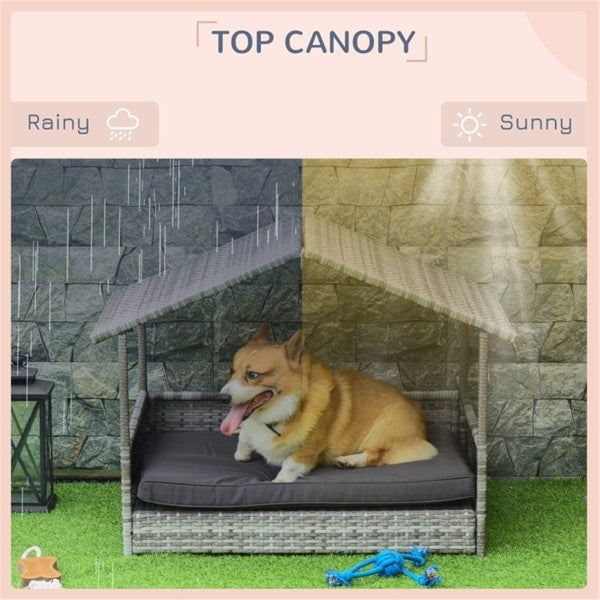 Dog Bed, Rattan Pet Sofa