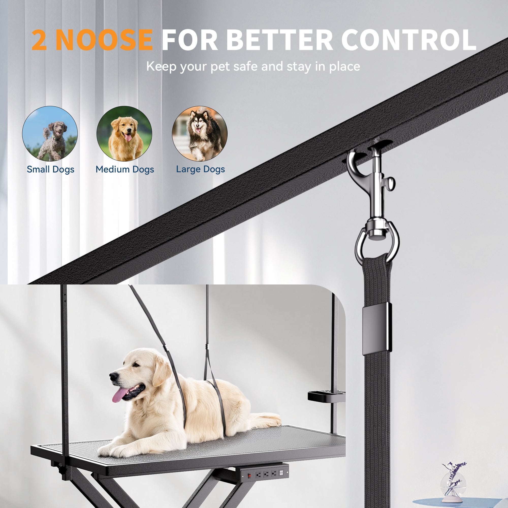 Height Adjustable Pet Grooming Table